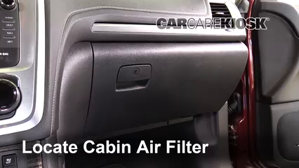 2017 GMC Acadia Limited 3.6L V6 Filtre à air (intérieur) Contrôle